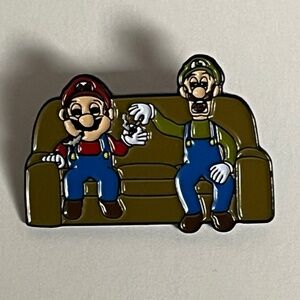 Mario & Luigi Smoking Couch Mario Bros Pin Pins Streetwear Bag Fitted New Era